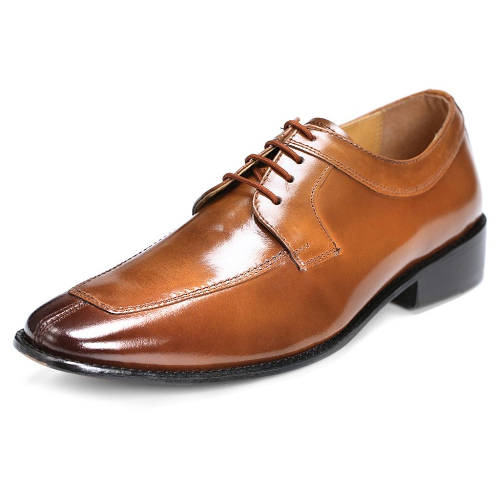 Alban Brown Leather Derby Style Dress Shoes